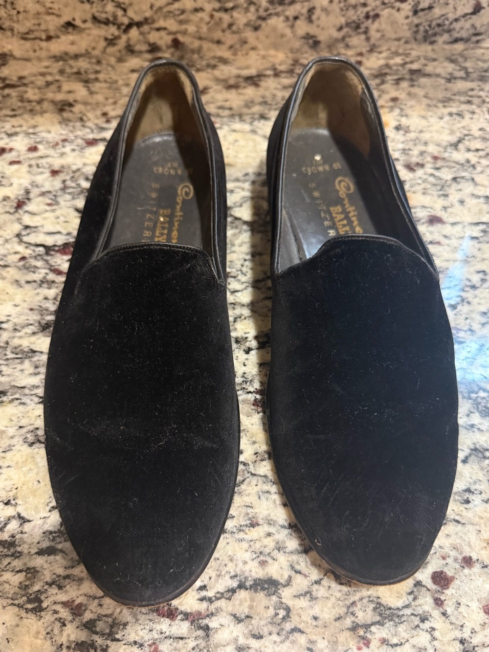 Vintage Bally Continental Switzerland Suede Smoking Shoes 10.5 narrow